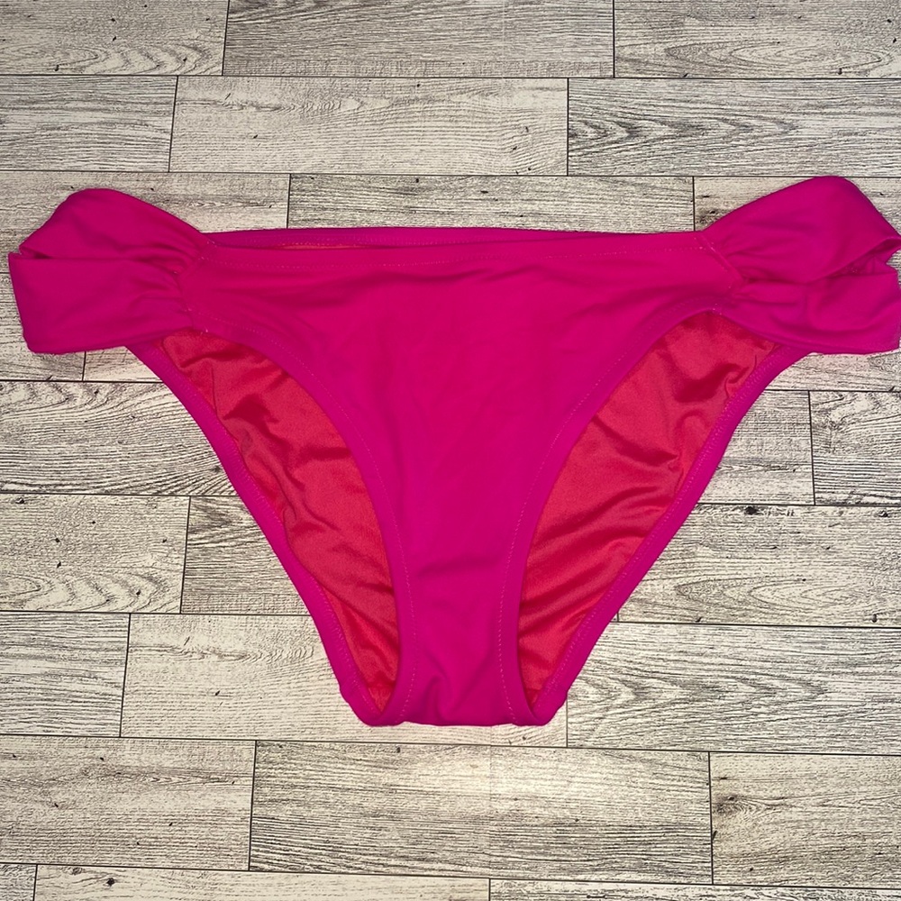 Victoria’s Secret | Hot Pink Double Strap Bikini Bottom | Size Large